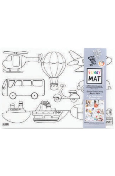 Funny Mat - İş Makineleri Ve Taşıtlar 33,5 x 48 cm