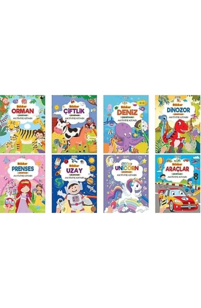 Sticker Aktivite Kitabı 50 Sticker (6 Kitap)