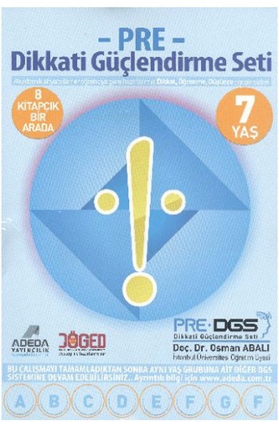 Pre Dikkati Güçlendirme Seti – 1.Sınıf – 7 yaş