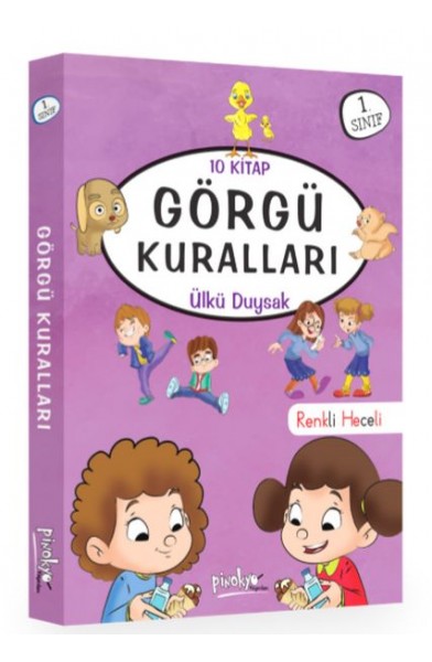1. Sınıf Görgü Kuralları Serisi - 10 Kitaplık Set