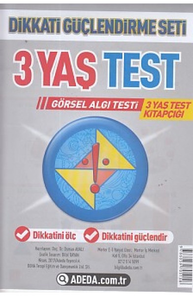 Dikkati Güçlendirme Seti 3 Yaş Test