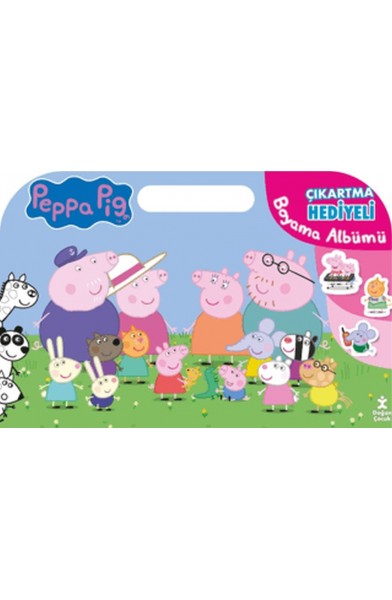 Peppa Pig Çıkartma Hediyeli Boyama Albümü