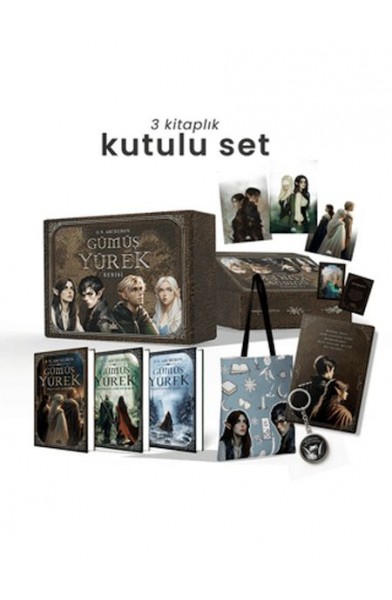 Gümüş Yürek Serisi - Üç Kitaplık Hediyeli Ciltli Kutu