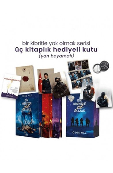 Bir Kibritle Yok Olmak Serisi - Üç Kitaplık Yan Boyamalı Hediyeli Kutu