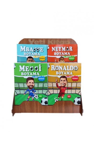 Futbolcular Boyama Kitapları Standı (Kasa Önü  125 Kitap)